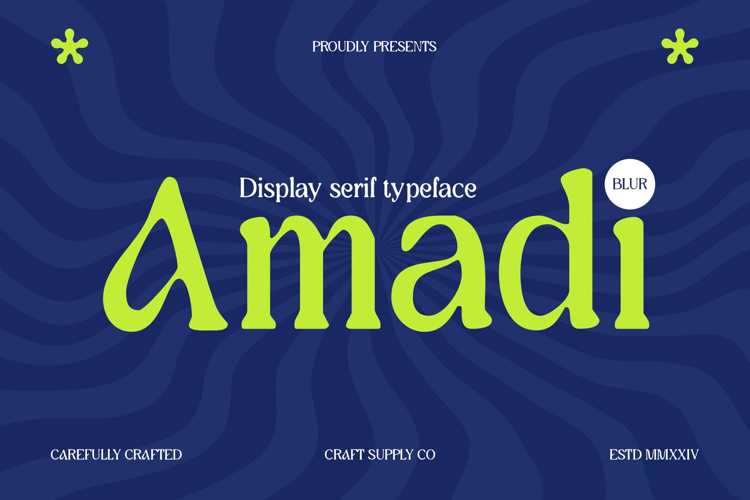 Amadi Blur Font