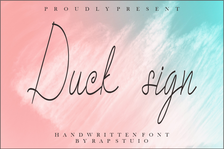 Duck Sign Font