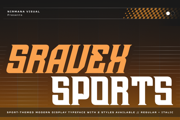 Preview of Sravex Sports Font