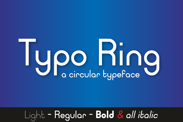 Typo Ring Font