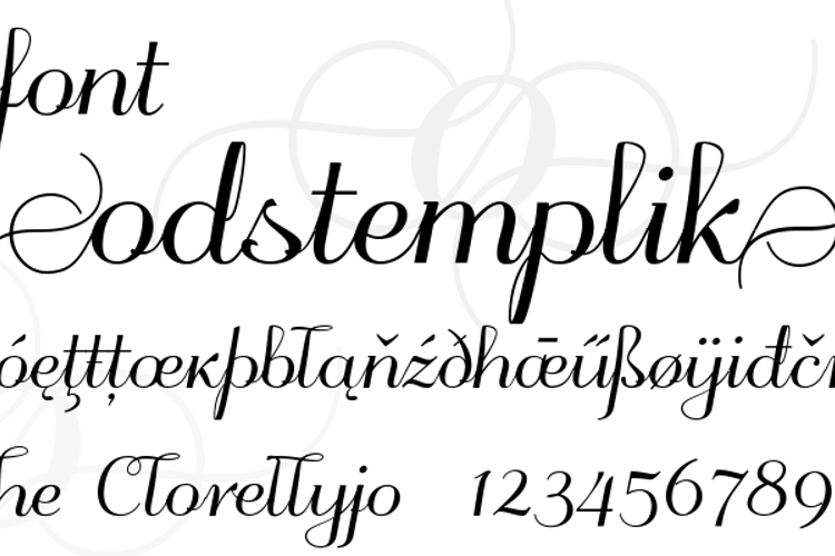 odstemplik Font