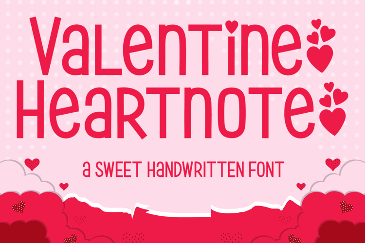 Preview of Valentine Heartnote Font