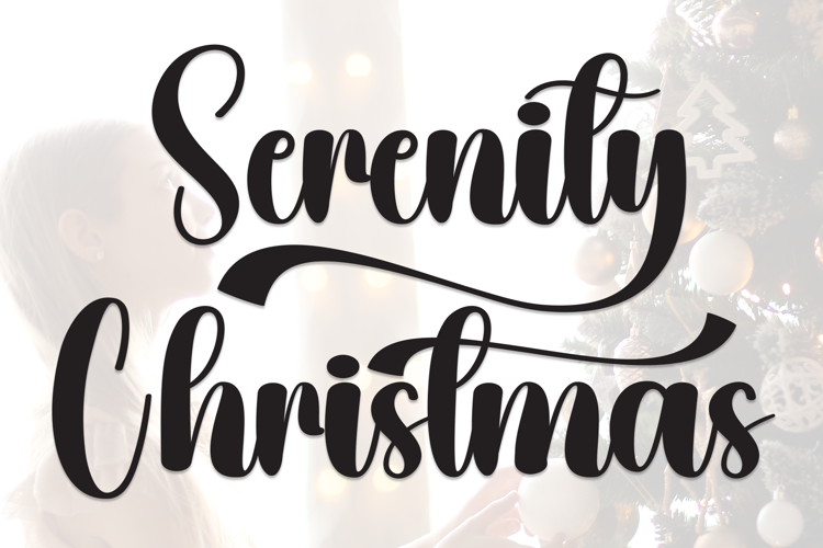 Preview of Serenity Christmas Font