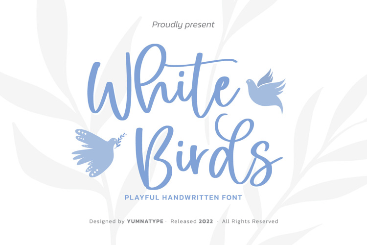 White Birds Font