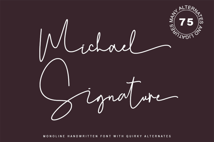 Michael Signature Font