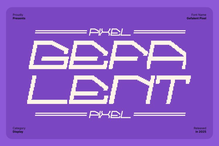 Preview of Gefalent Pixel Font
