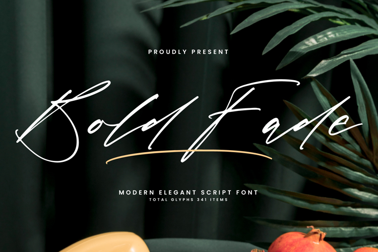 Preview of Bold Fade Font