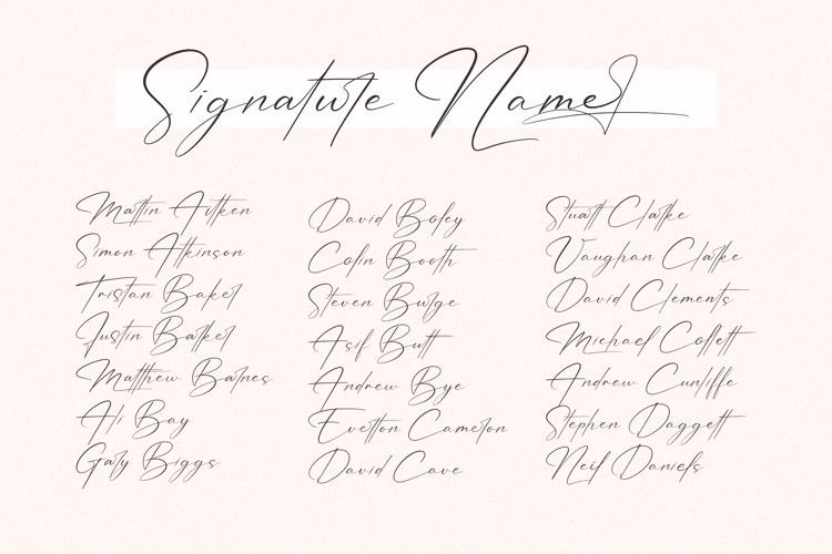 Patricia Signature Font