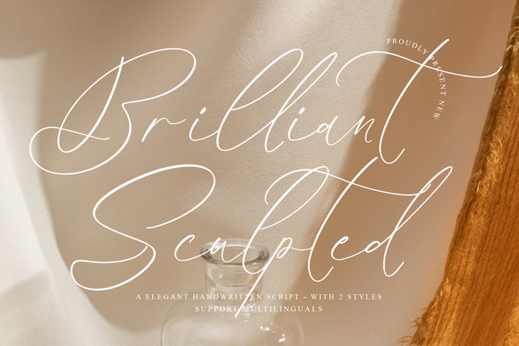 Preview of Brilliant Sculpted Font