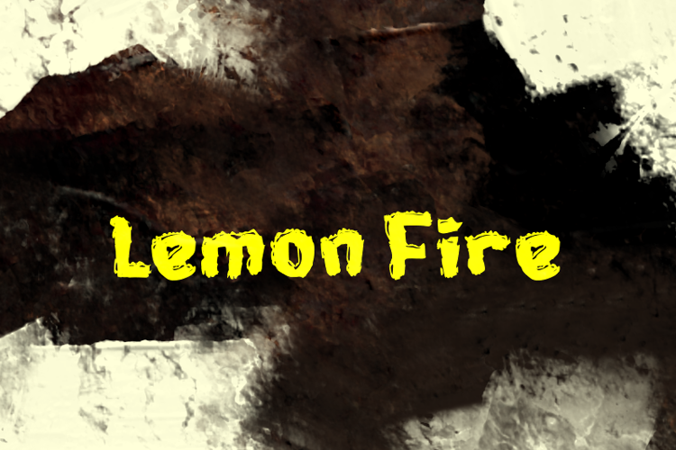 L Lemon Fire Font