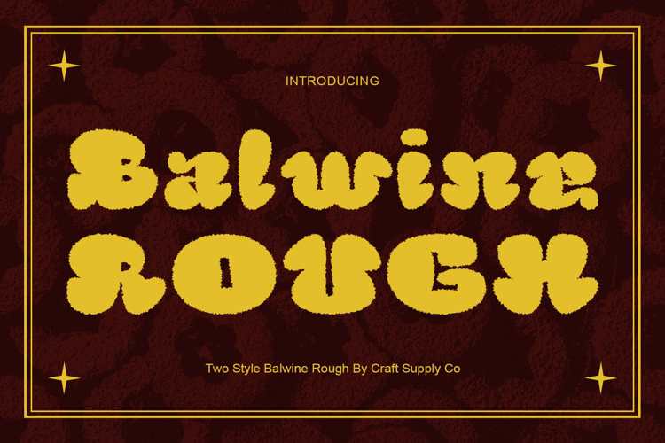 Balwine Rough Font