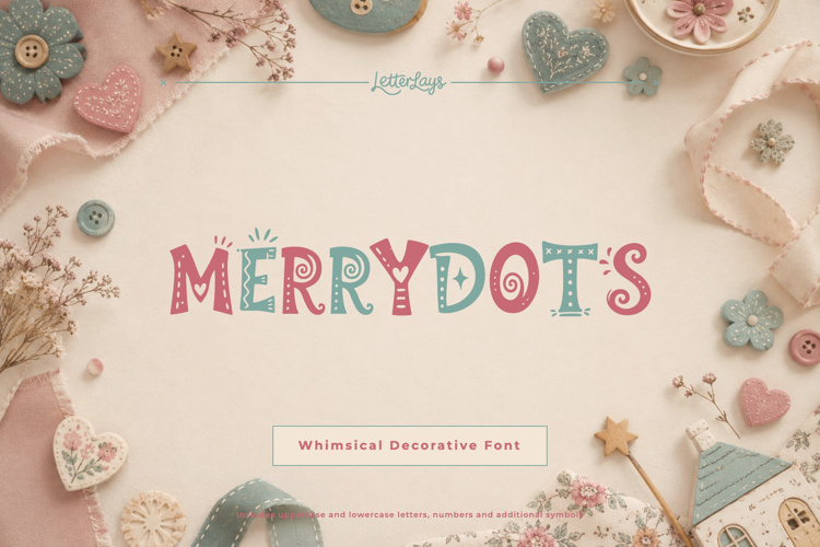 Preview of Merry Dots Font