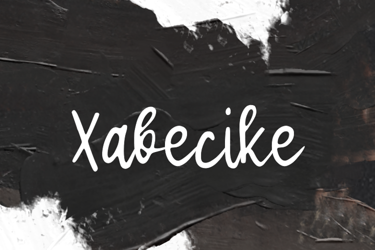 Preview of x  Xabecike Font
