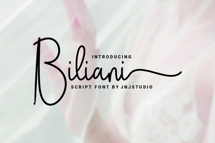Preview of Biliani Font
