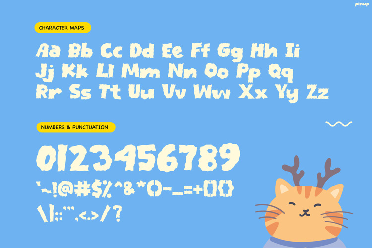 Preview of PINUP Font