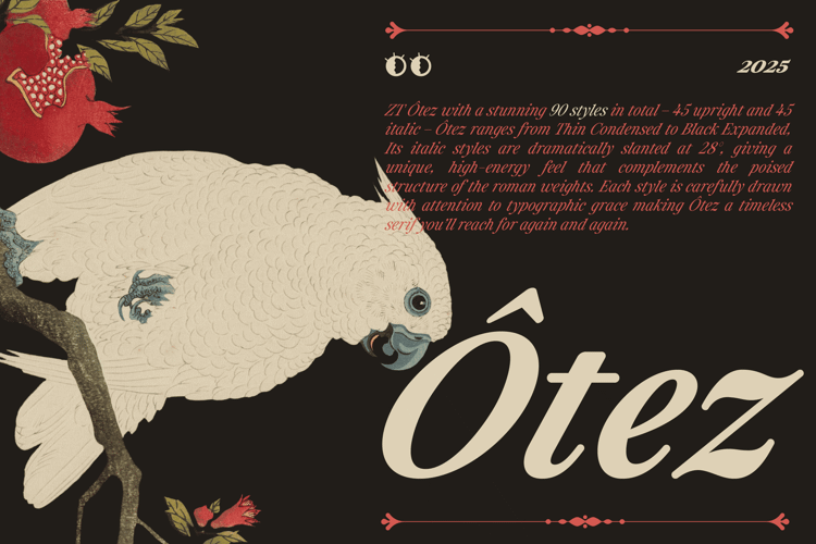 Preview of ZT Otez Font