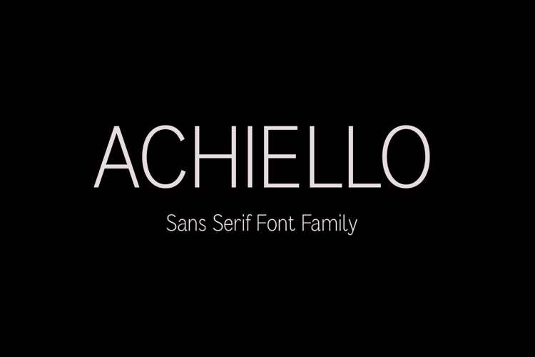Achiello Font