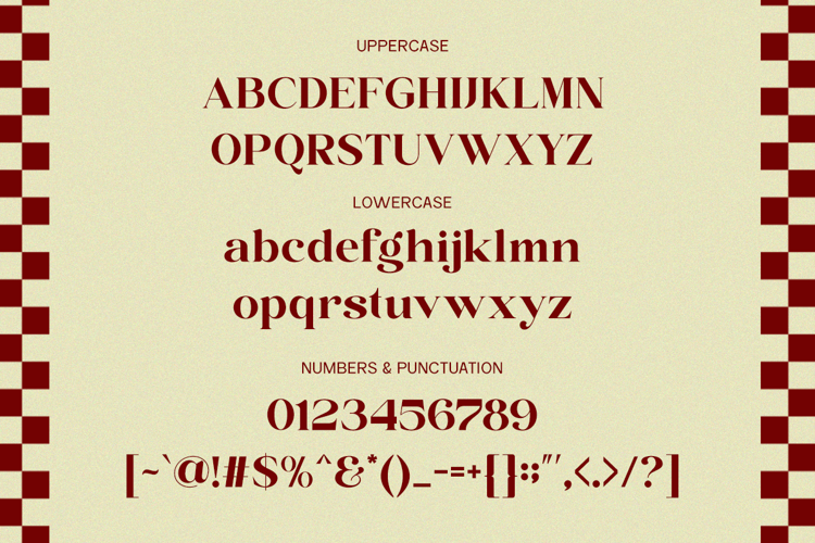 Preview of Sora Carnel DEMO Font