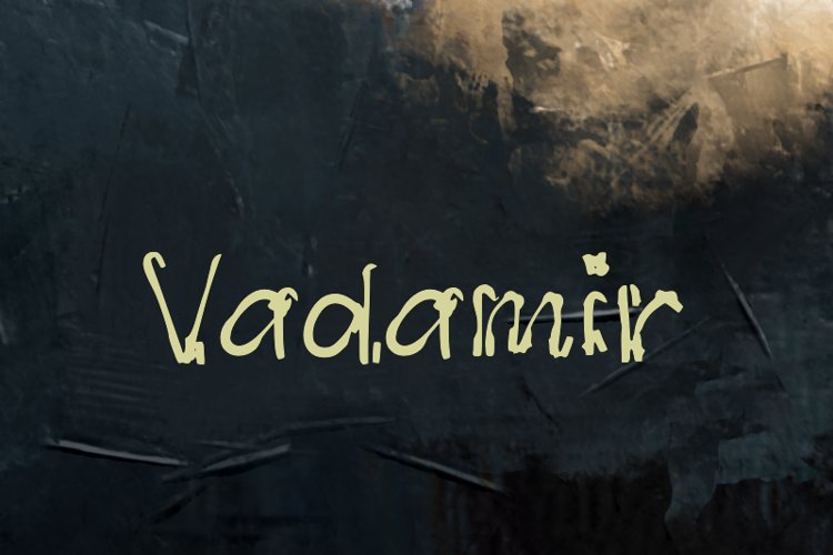 Preview of v Vadamir Font