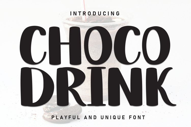Preview of Choco Drink Font