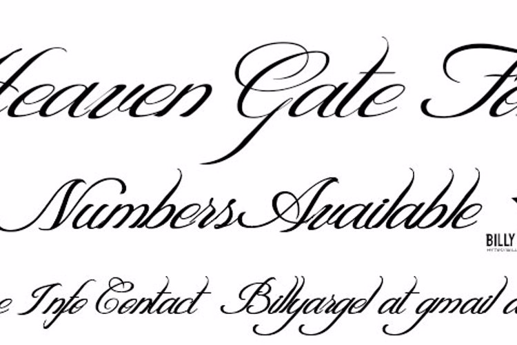 HEAVEN GATE Font