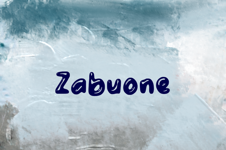 Preview of z  Zabuone Font