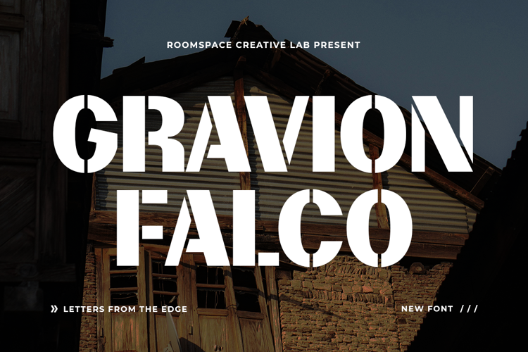 Preview of Gravion Falco Font