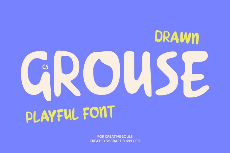 Preview of CS Grouse Drawn Font