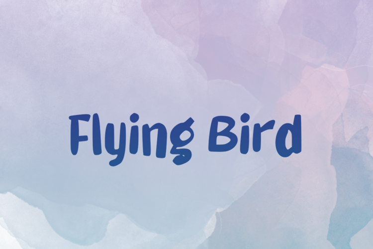 Flying Bird Font