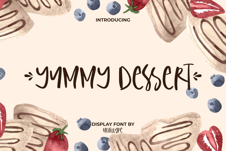 Preview of Yummy Dessert Font