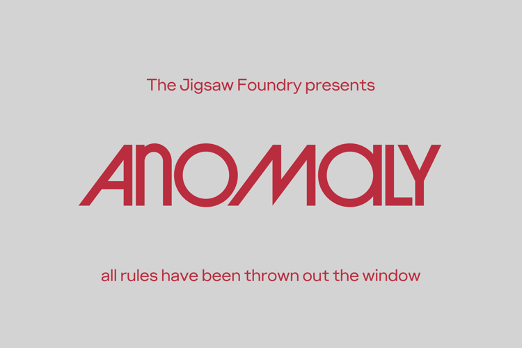 Anomaly Font