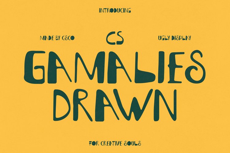 Preview of CS Gamalies Drawn Font
