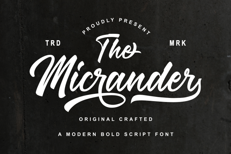 The Micrander Font