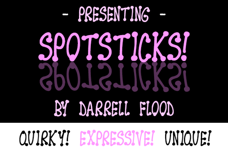 Spotsticks Font