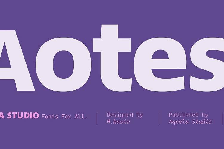 Preview of Aotes Med Cond Font