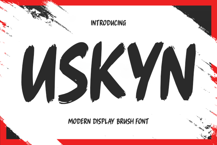 Preview of Uskyn Font