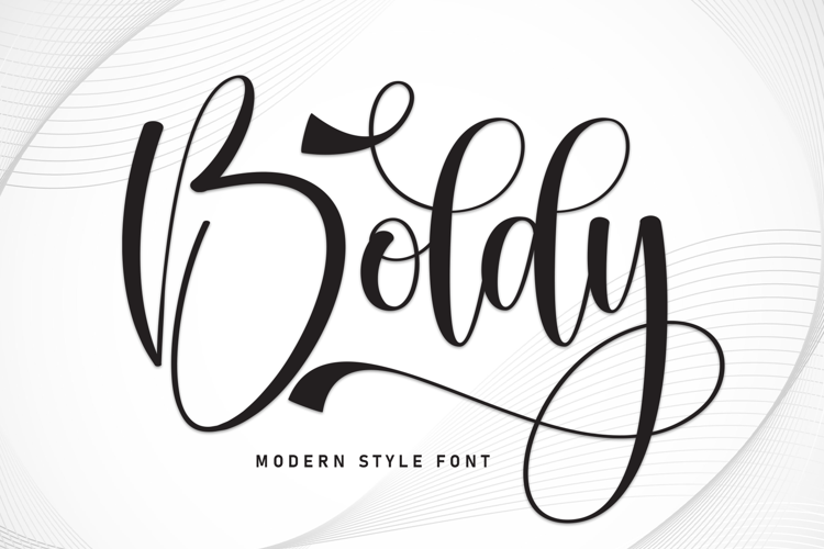 Preview of Boldy Font