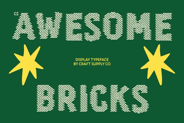 Preview of CS Awesome Bricks Font