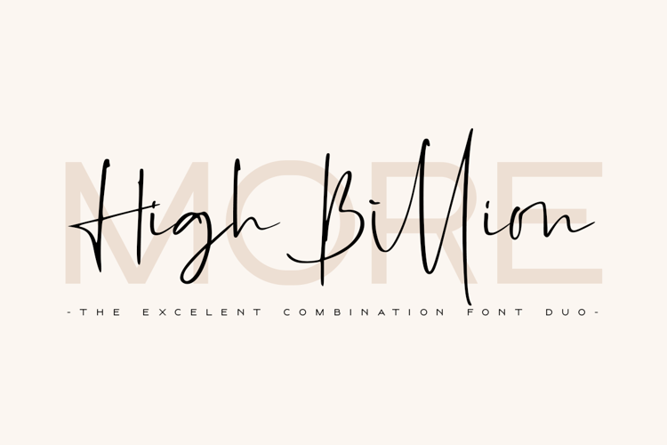 High Billion Font