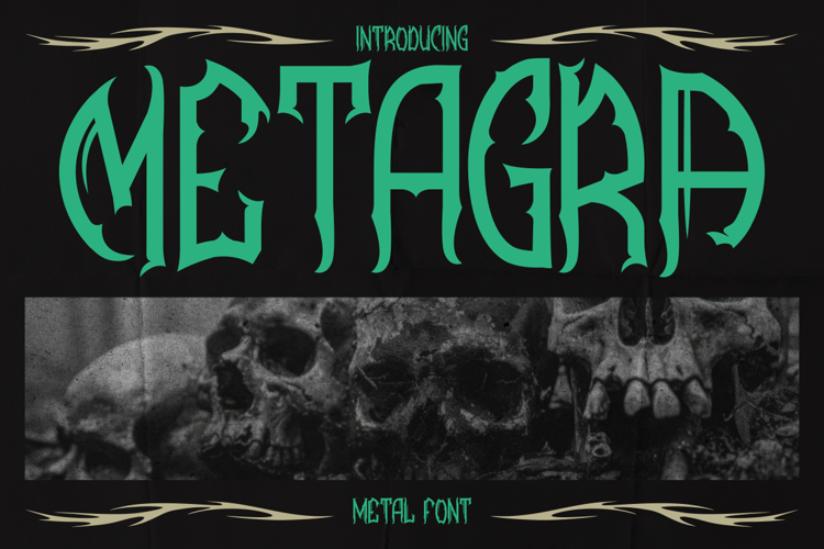Preview of Metagra Font