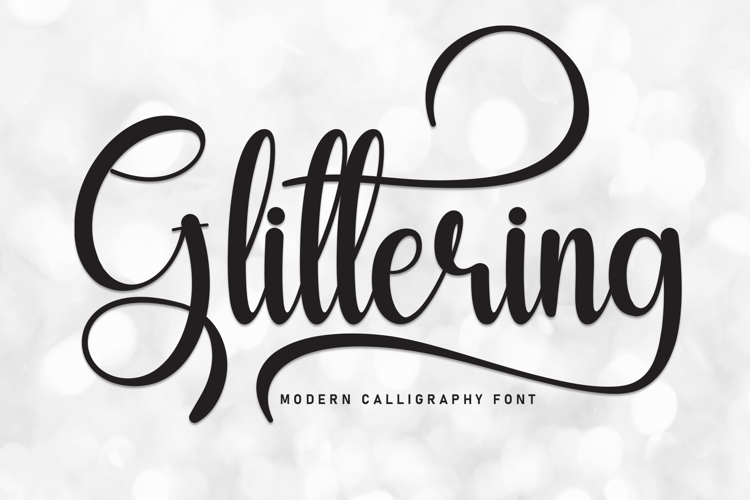 Preview of Glittering Font