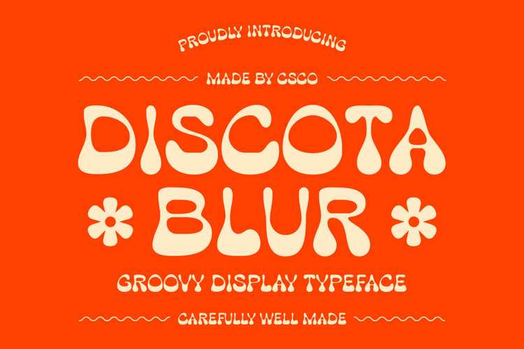 Discota Blur Font