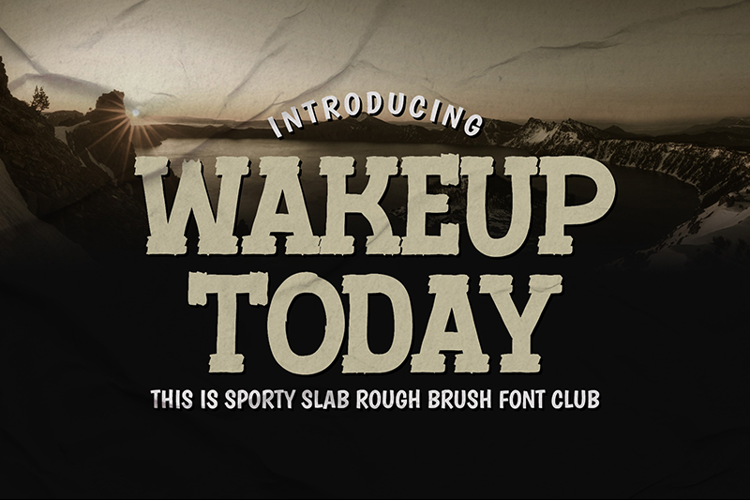Wakeup Today Font