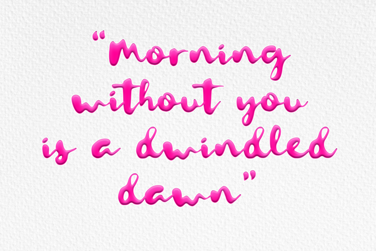 Preview of Letterink Font