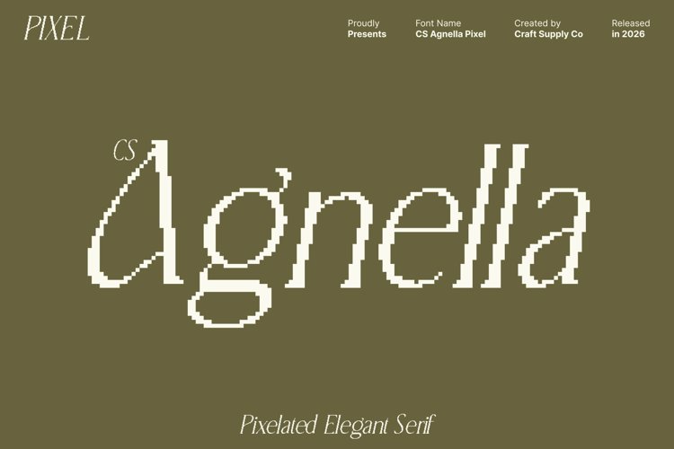 Preview of CS Agnella Pixel Font