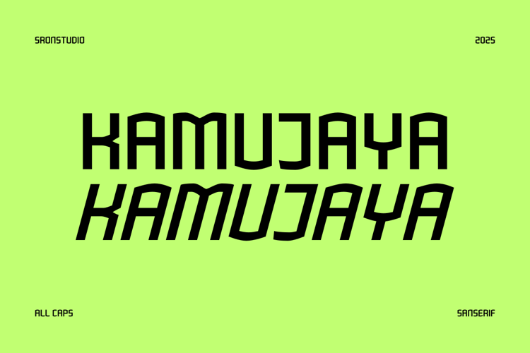 Preview of Kamujaya Font