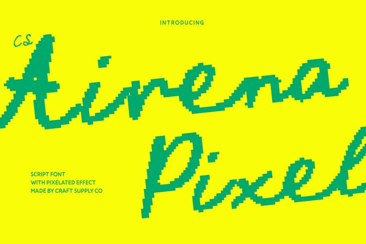 Preview of CS Airena Pixel Font