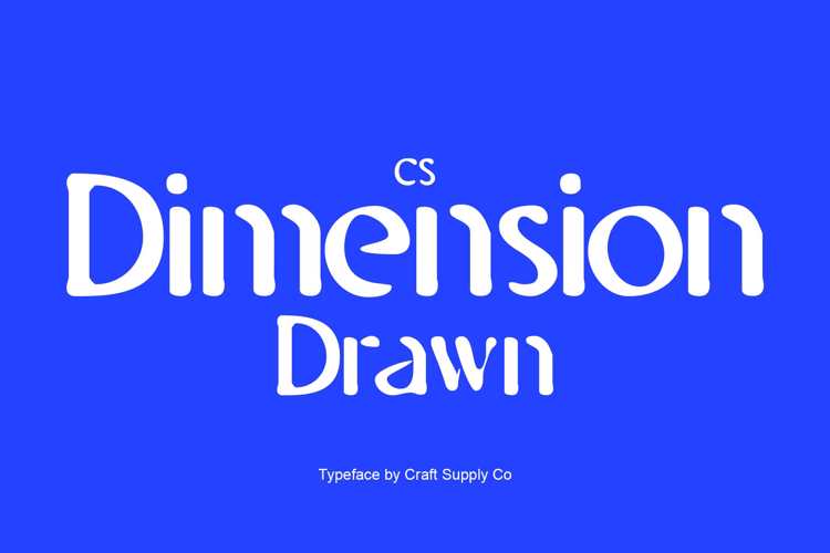 Preview of CS Dimension Drawn Font