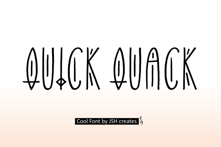 Preview of Quick Quack Font