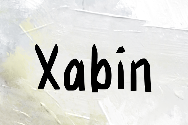 Preview of x Xabin Font